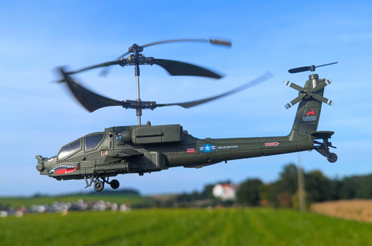 RC Hubschrauber AH-64 APACHE ferngesteuerter US Army Helikopter Gyro Licht LED