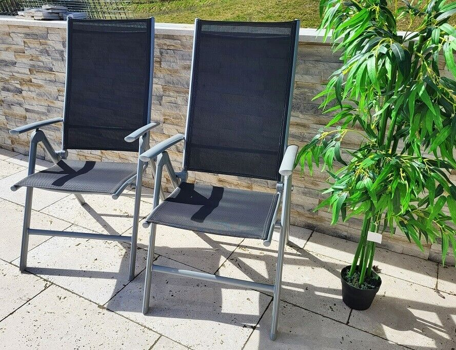 Sitzgruppe POETTO 6 Personen Aluminium Gartenmöbel Tisch Stühle Terrasse Stuhl