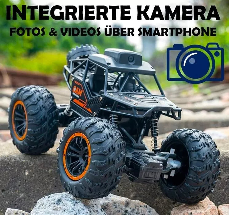 RC Monster Truck CAM WOLF mit 3 MP HD Kamera ferngesteuertes Offroad Auto Allrad