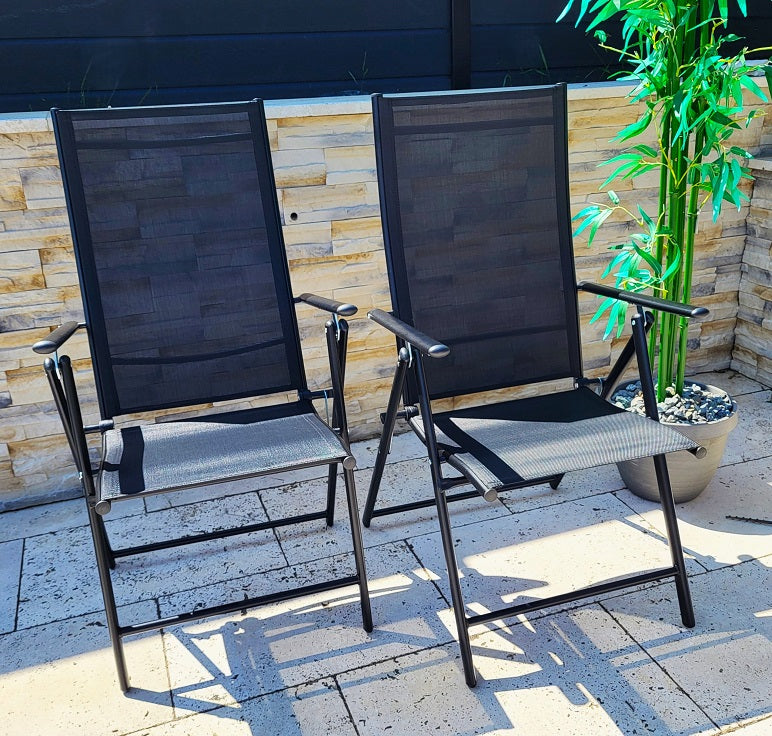 Sitzgruppe POETTO 6 Personen Aluminium Gartenmöbel Tisch Stühle Terrasse Stuhl